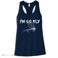 Funny I'm So Fly Fish Lure Fishing Fan Women's Tank Top thumb 0
