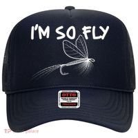 Funny I'm So Fly Fish Lure Fishing Fan Hat thumb 0
