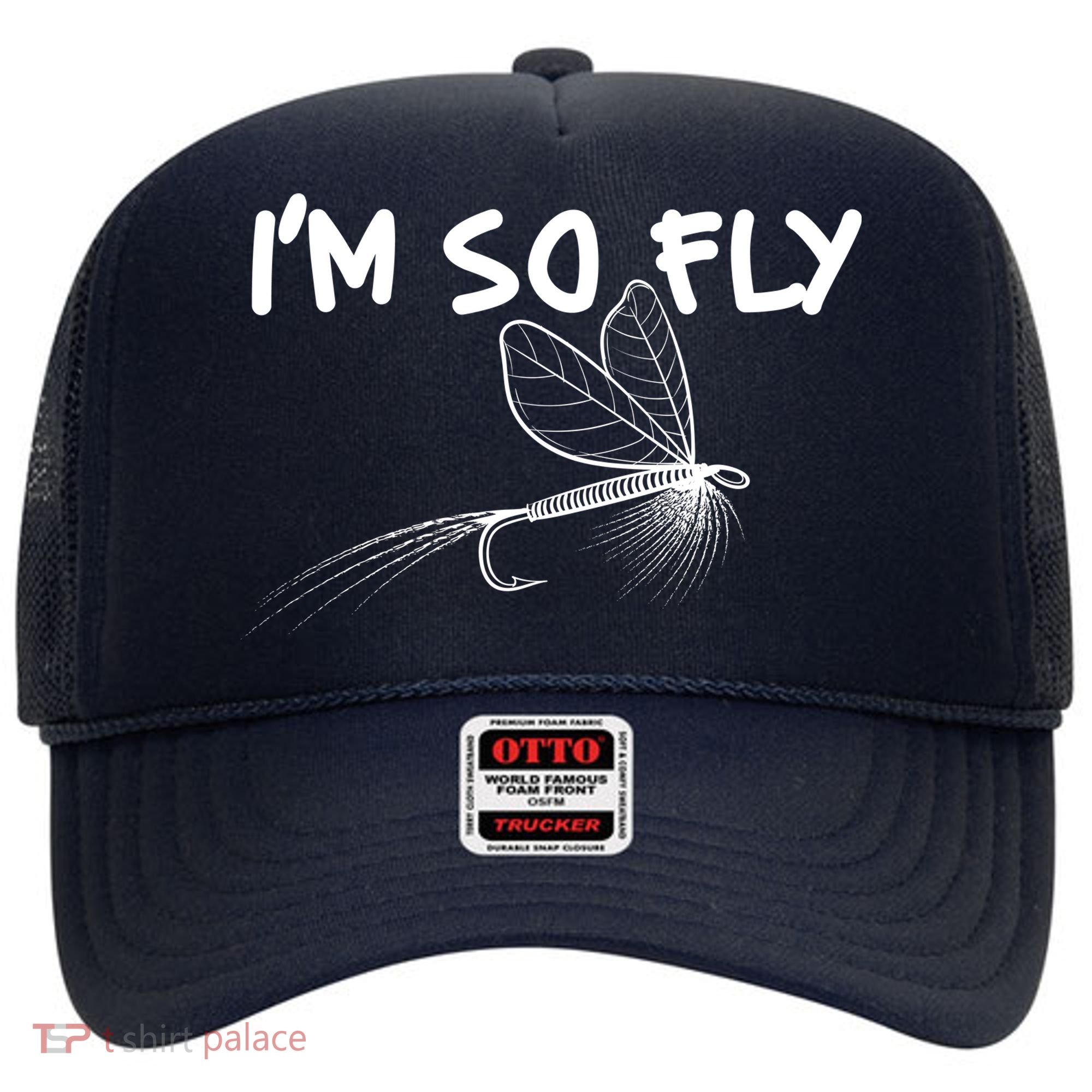 Funny I'm So Fly Fish Lure Fishing Fan Hat