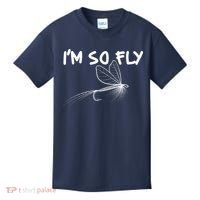 Funny I'm So Fly Fish Lure Fishing Fan Kids T-Shirt thumb 0