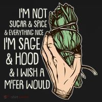 Funny I'm Sage And Hood And I Wish A M'Fer Would Women's Hoodie thumb 2