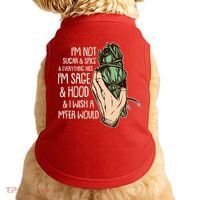 Funny I'm Sage And Hood And I Wish A M'Fer Would Doggie Tank thumb 0