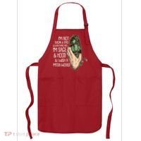 Funny I'm Sage And Hood And I Wish A M'Fer Would Apron thumb 0