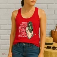 Funny I'm Sage And Hood And I Wish A M'Fer Would Women's Tank Top thumb 2