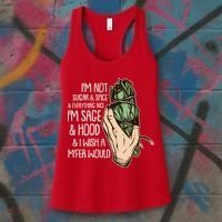 Funny I'm Sage And Hood And I Wish A M'Fer Would Women's Tank Top thumb 3
