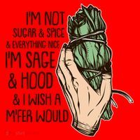 Funny I'm Sage And Hood And I Wish A M'Fer Would Santa Hat thumb 1