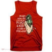 Funny I'm Sage And Hood And I Wish A M'Fer Would Tank Top thumb 0