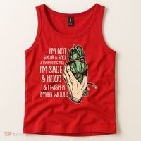 Funny I'm Sage And Hood And I Wish A M'Fer Would Tank Top thumb 2