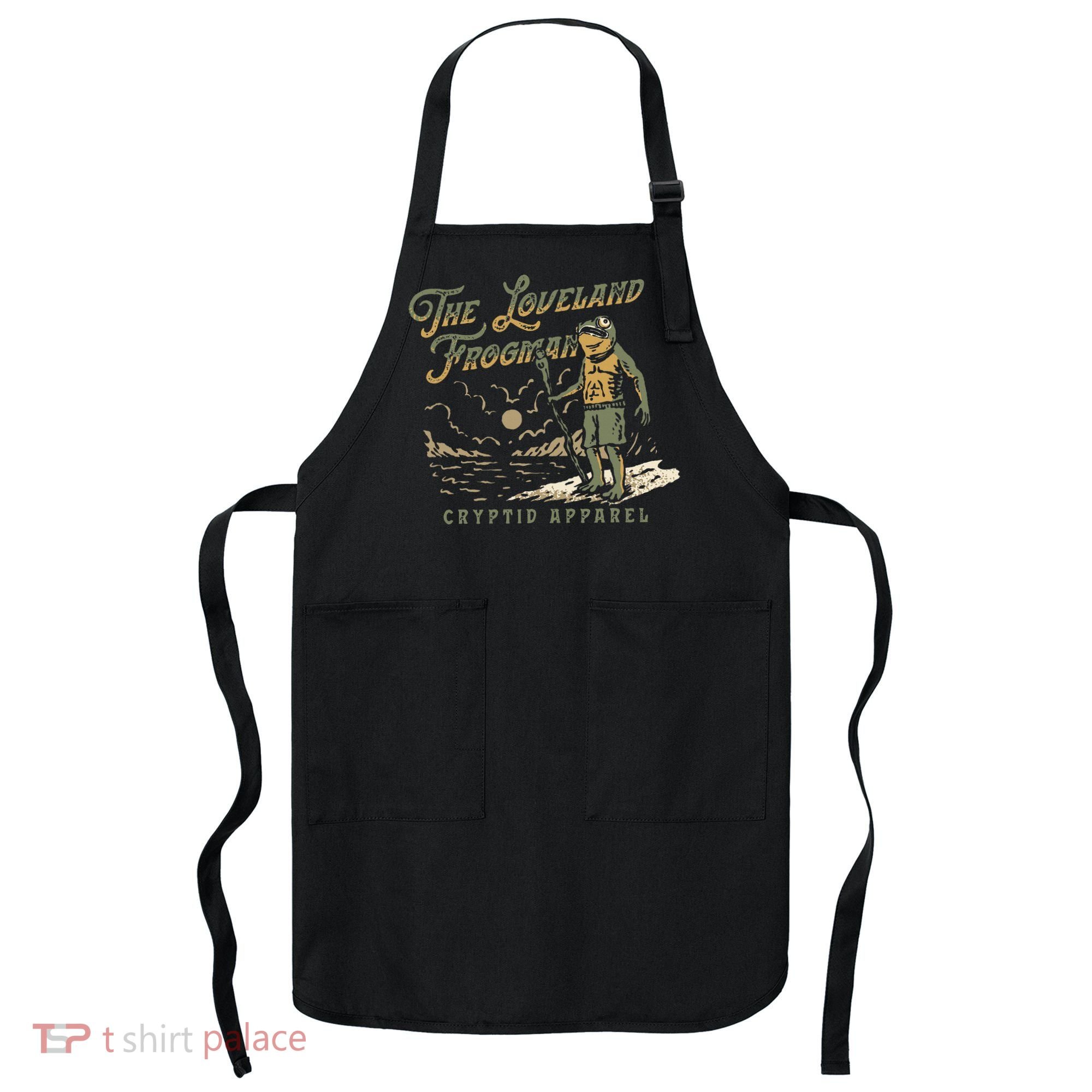 Frog I Saw The Loveland Frogman Apron