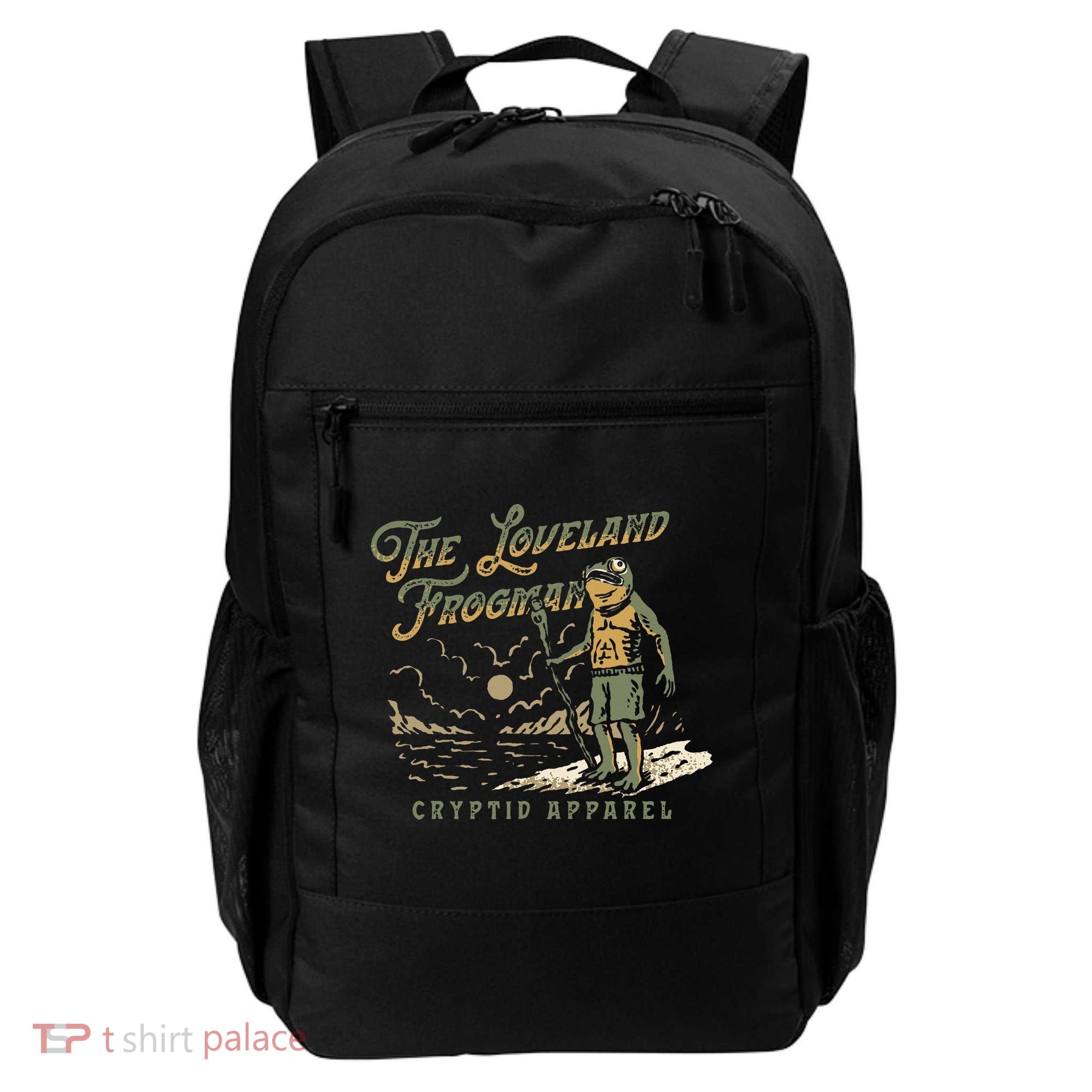 Frog I Saw The Loveland Frogman Backpack