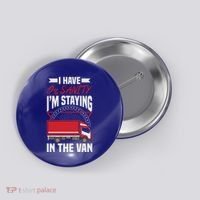 Funny IM Staying In Tha Van Phasmophobia Gift Button thumb 0