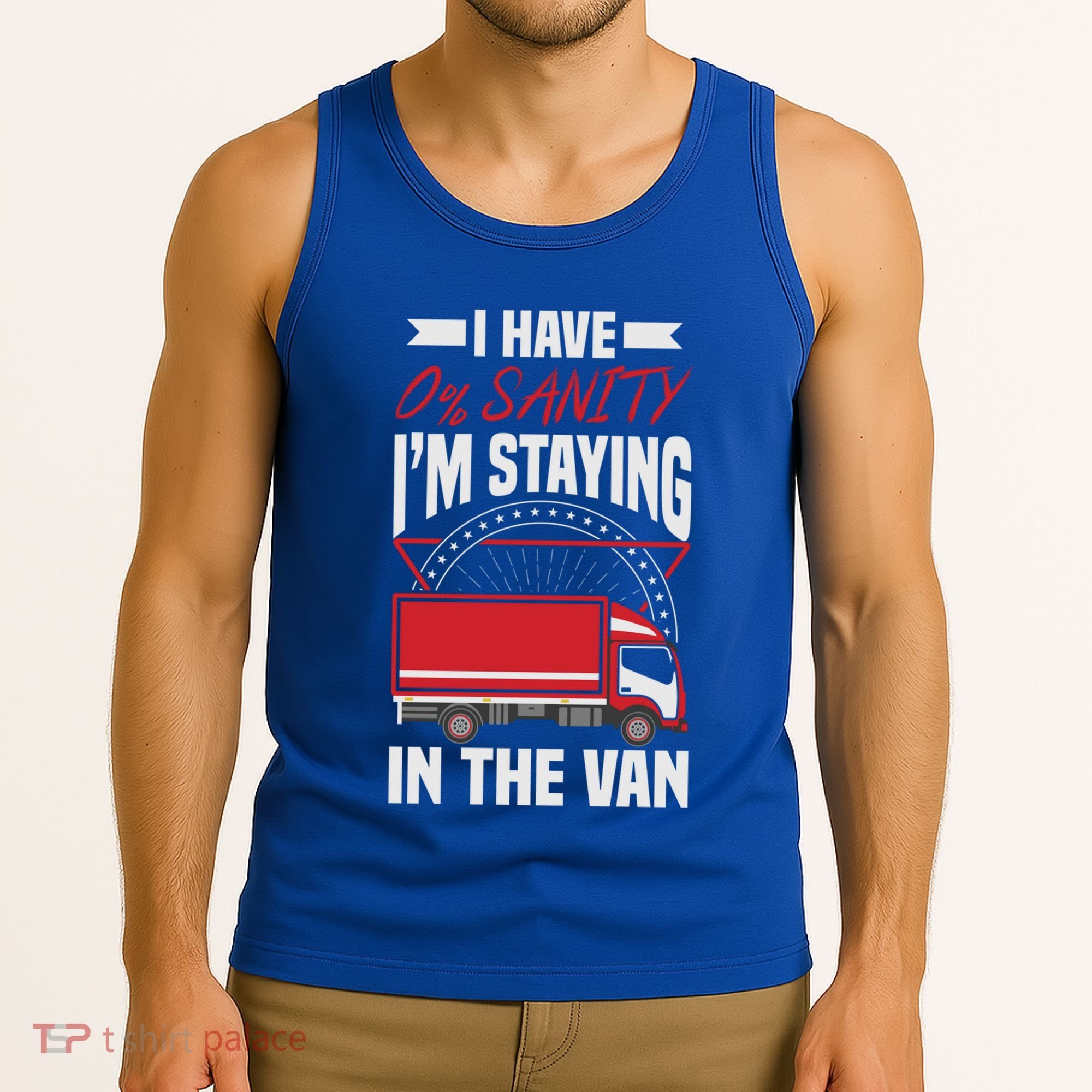 Funny IM Staying In Tha Van Phasmophobia Gift Tank Top