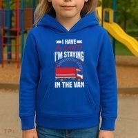 Funny IM Staying In Tha Van Phasmophobia Gift Kids Hoodie thumb 3