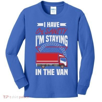Funny IM Staying In Tha Van Phasmophobia Gift Kids Long Sleeve Shirt