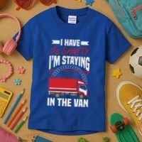 Funny IM Staying In Tha Van Phasmophobia Gift Kids T-Shirt thumb 3