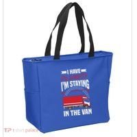 Funny IM Staying In Tha Van Phasmophobia Gift Tote Bag thumb 2