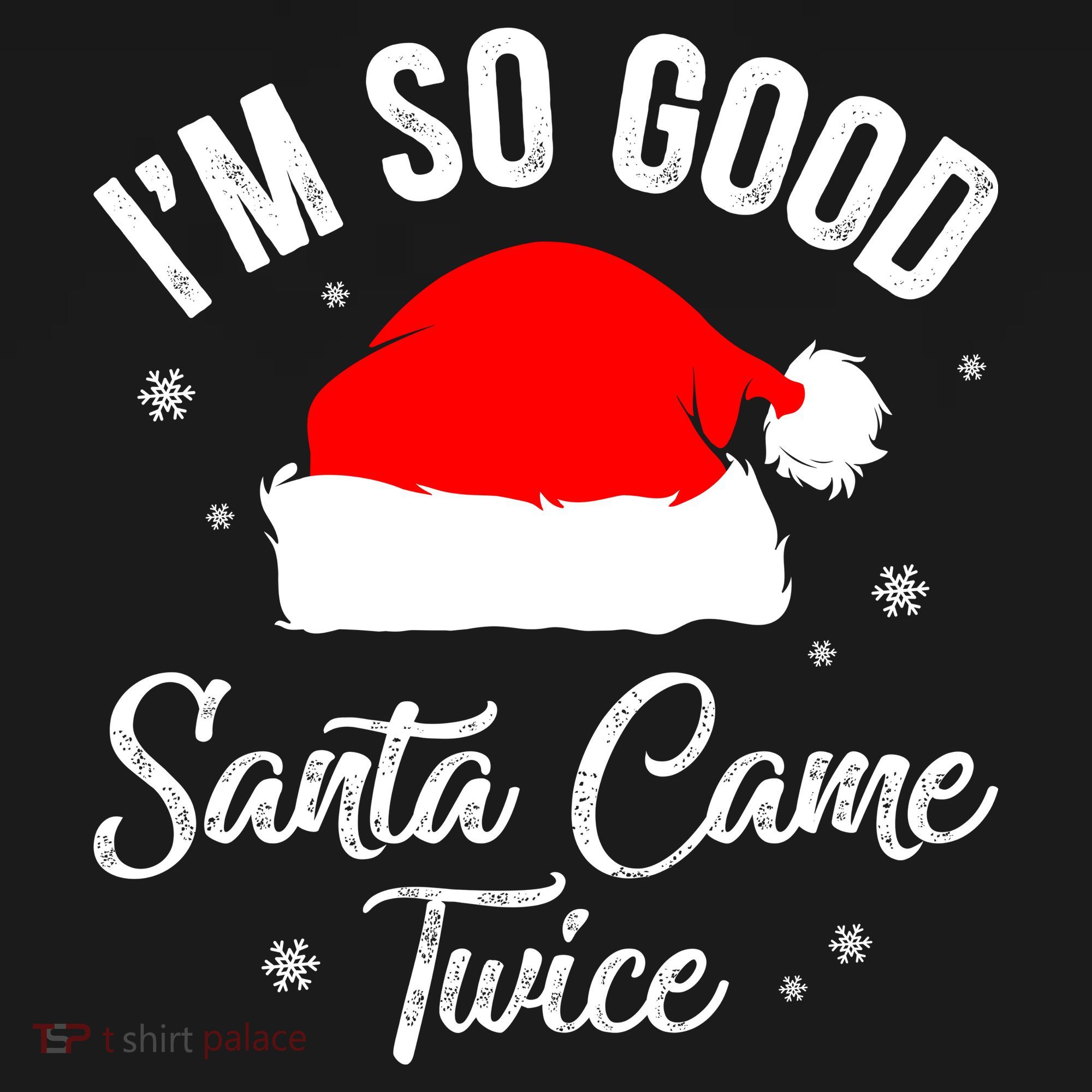 Funny Im So Good Santa Came Santa Hat Christmas Women's Tank Top