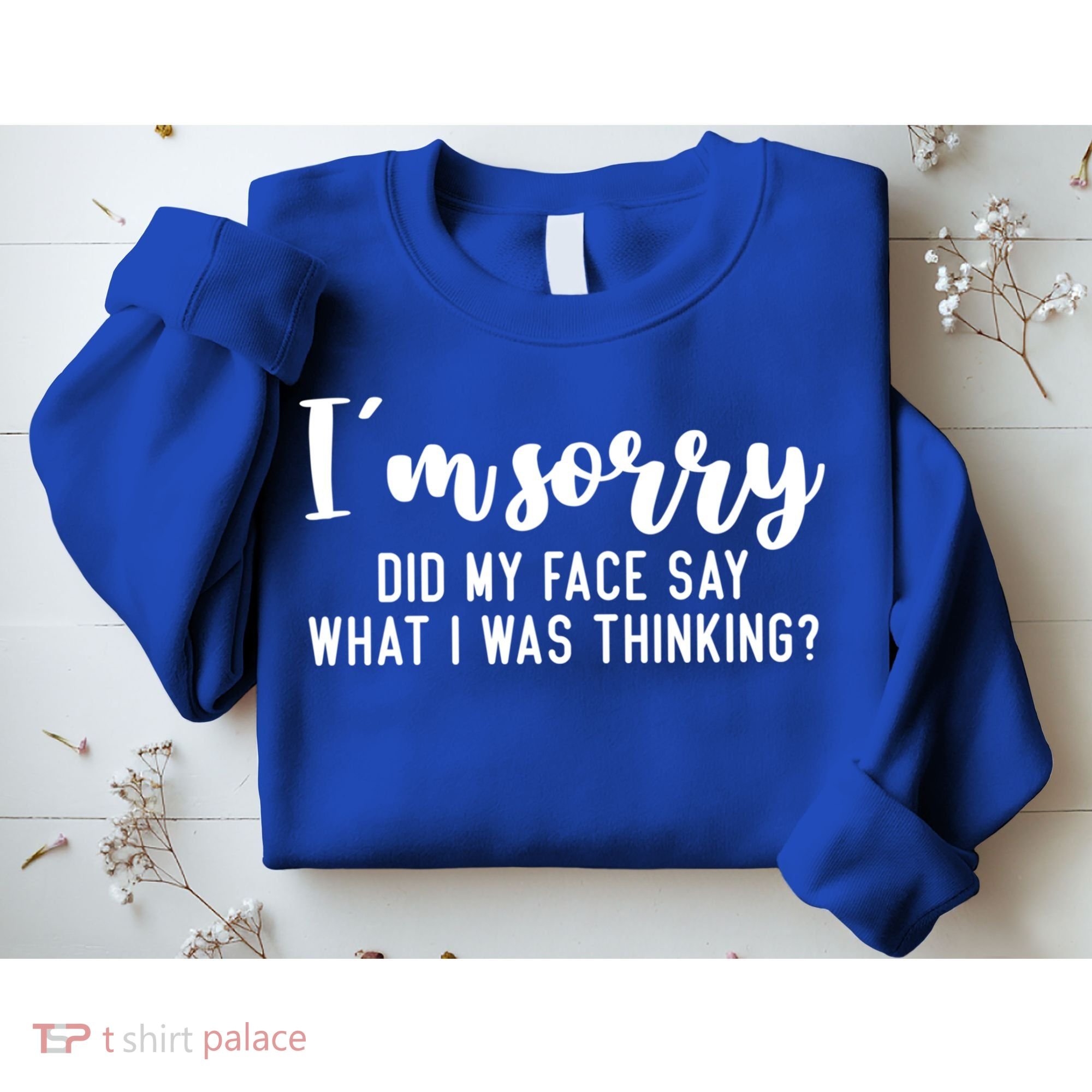 Funny IM Sorry Did My Face Say What I Was Thinking Gift Sweatshirt