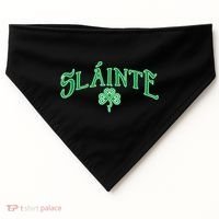 Funny Irish Slainte Gaelic Cheers Gift USA-Made Doggie Bandana thumb 0