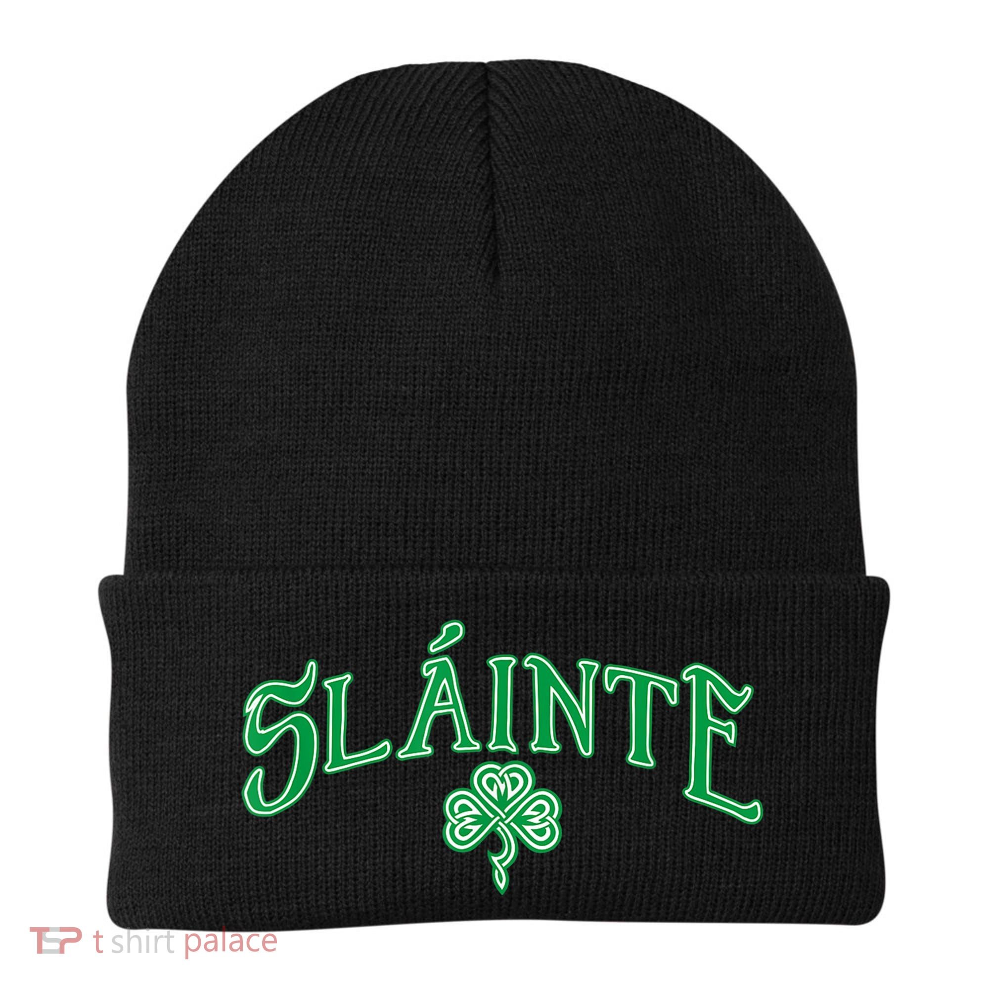 Funny Irish Slainte Gaelic Cheers Gift Beanie