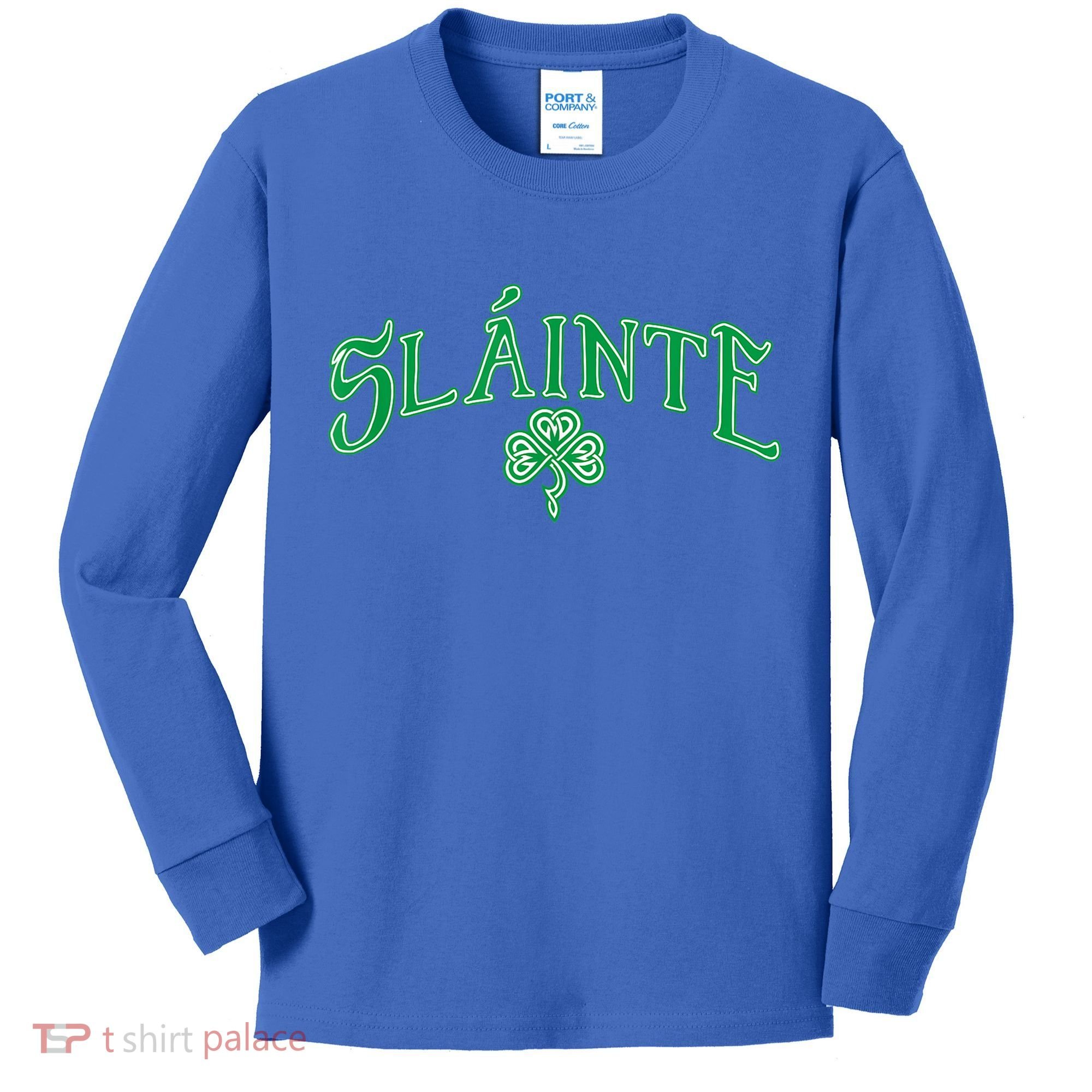Funny Irish Slainte Gaelic Cheers Gift Kids Long Sleeve Shirt