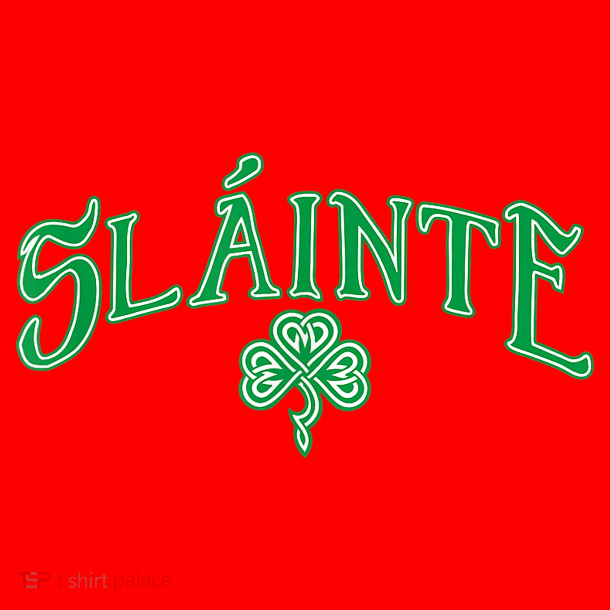 Funny Irish Slainte Gaelic Cheers Gift Santa Hat