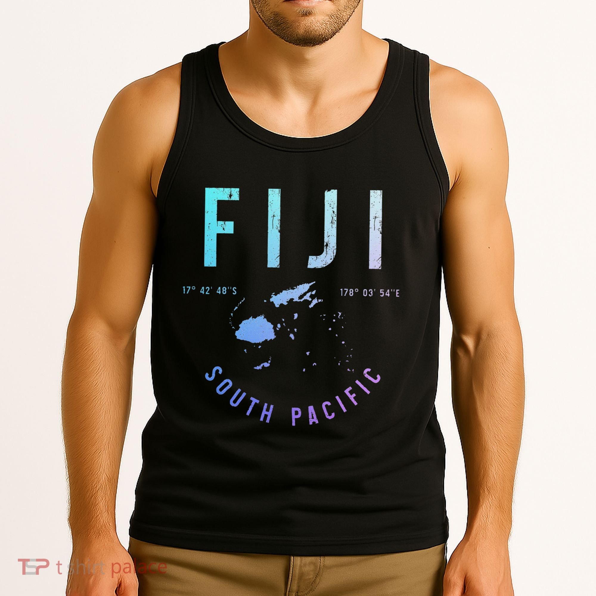 Fiji Islands South Sea Fiji Islands Souvenir Tank Top