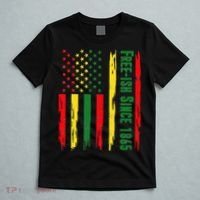 Free Ish Since 1865 With Pan African Flag For Juneteenth T-Shirt thumb 5