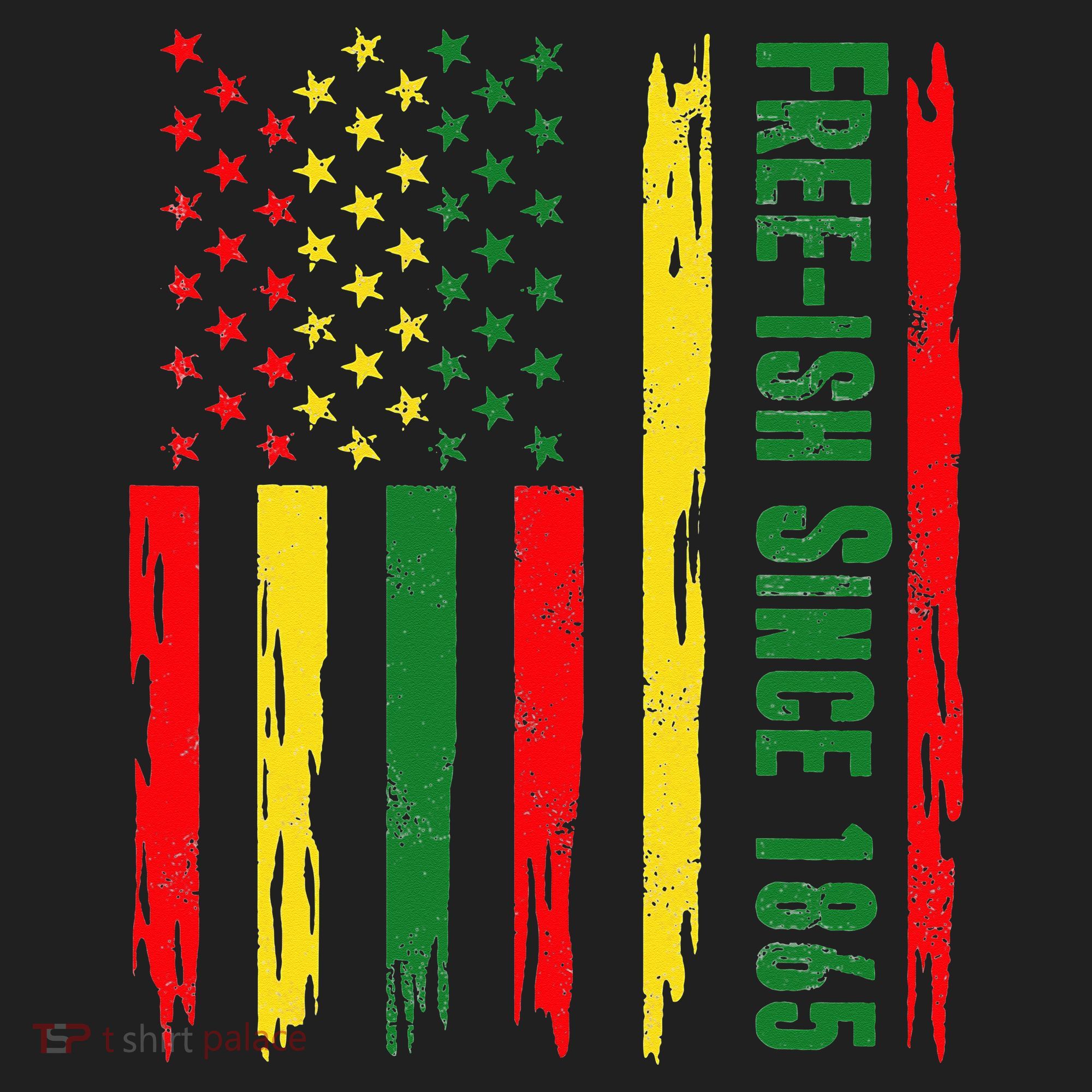 Free Ish Since 1865 With Pan African Flag For Juneteenth Beanie