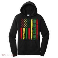 Free Ish Since 1865 With Pan African Flag For Juneteenth Women's Hoodie thumb 0