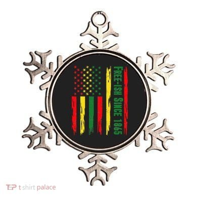 Free Ish Since 1865 With Pan African Flag For Juneteenth Ornament