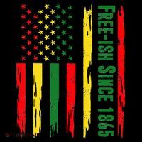Free Ish Since 1865 With Pan African Flag For Juneteenth Ornament thumb 1