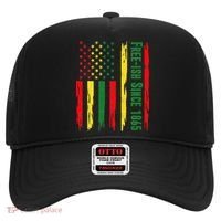 Free Ish Since 1865 With Pan African Flag For Juneteenth Hat thumb 0