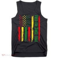 Free Ish Since 1865 With Pan African Flag For Juneteenth Tank Top thumb 0