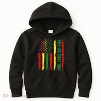 Free Ish Since 1865 With Pan African Flag For Juneteenth Kids Hoodie thumb 0