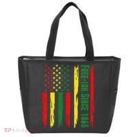 Free Ish Since 1865 With Pan African Flag For Juneteenth Tote Bag thumb 0