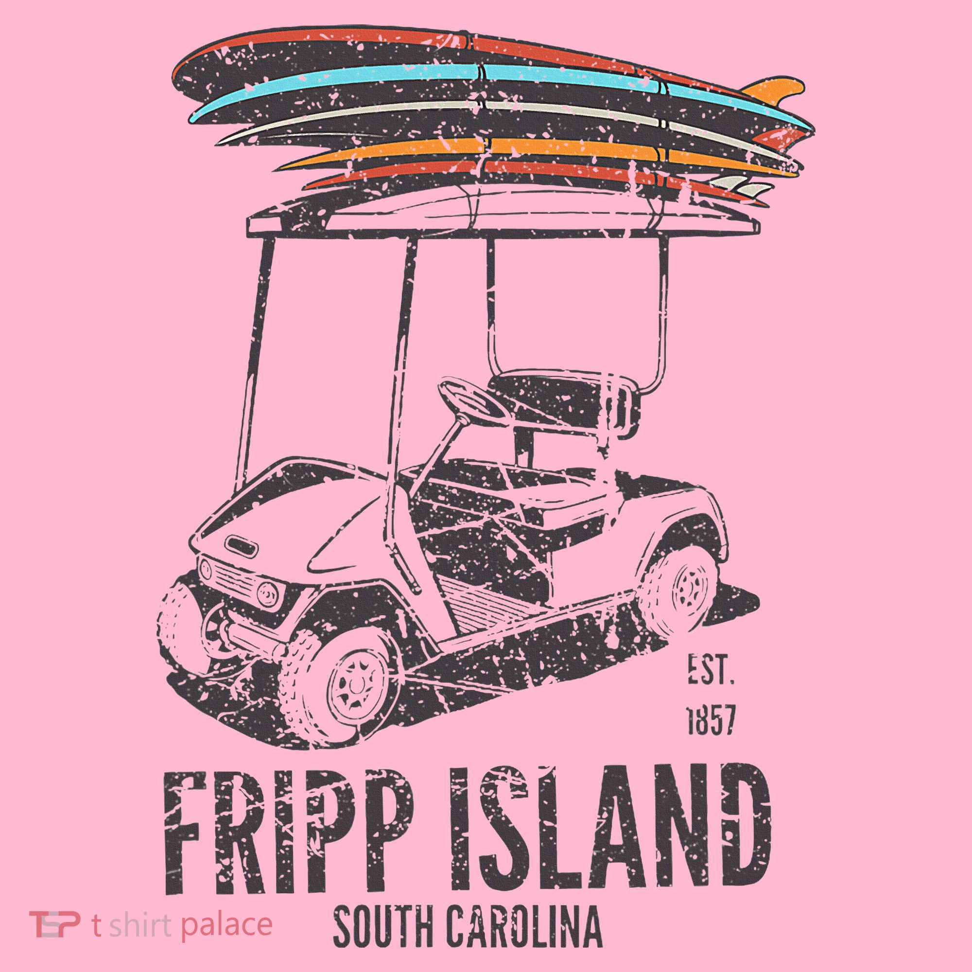 Fripp Island South Carolina Golf Cart Surfer Lowcountry Toddler Hoodie