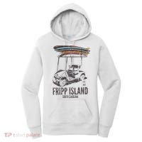 Fripp Island South Carolina Golf Cart Surfer Lowcountry Women's Hoodie thumb 0