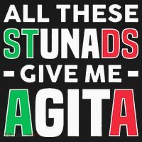 Funny Italian Saying All These Stunads Give Me Agita Apron thumb 3