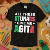 Funny Italian Saying All These Stunads Give Me Agita Kids T-Shirt thumb 3