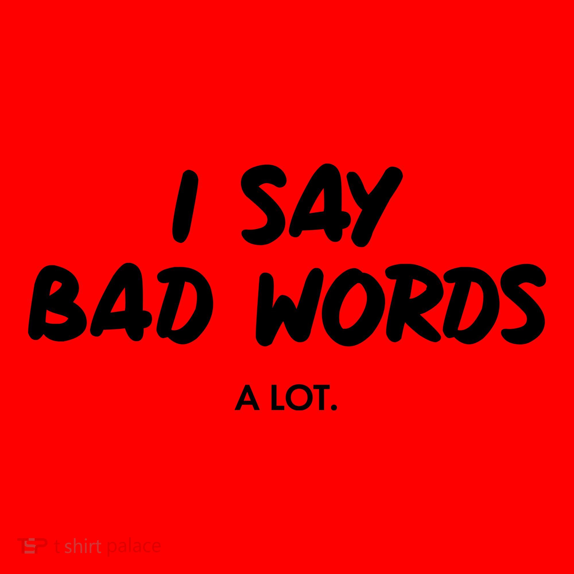 Funny I Say Bad Words A Lot Santa Hat