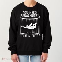 Funny indoor skydiving VNeck Women's Sweatshirt thumb 0