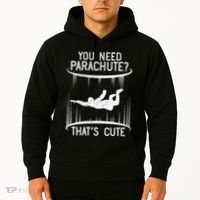 Funny indoor skydiving VNeck Hoodie thumb 2