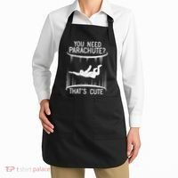 Funny indoor skydiving VNeck Apron thumb 2