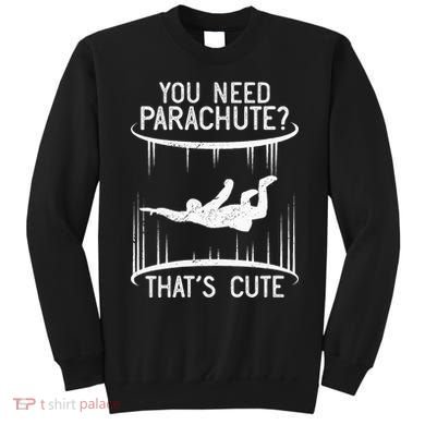 Funny indoor skydiving VNeck Sweatshirt