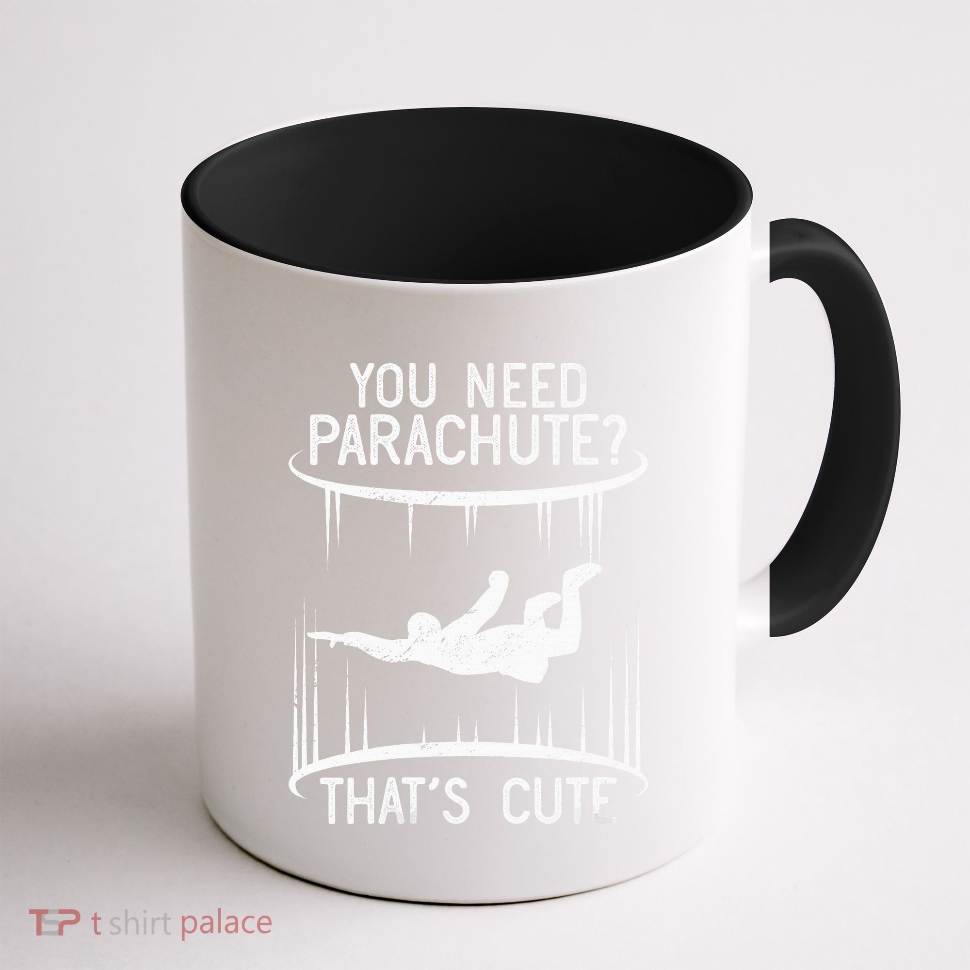 Funny indoor skydiving VNeck Coffee Mug