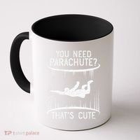 Funny indoor skydiving VNeck Coffee Mug thumb 0