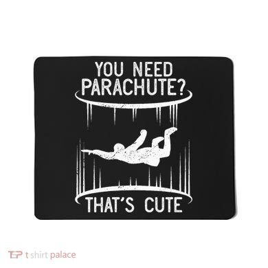 Funny indoor skydiving VNeck Mousepad