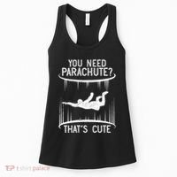 Funny indoor skydiving VNeck Women's Tank Top thumb 0