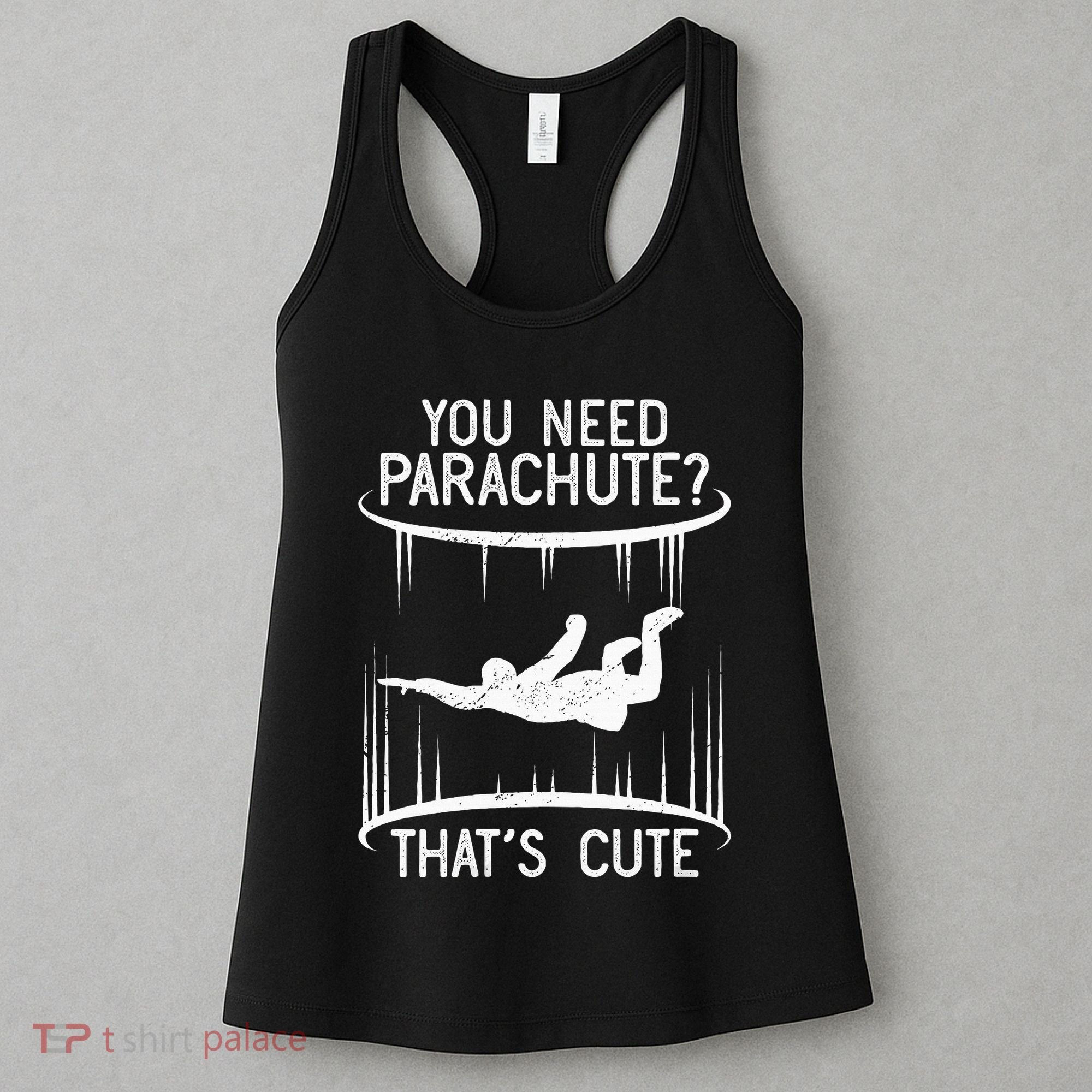 Funny indoor skydiving VNeck Women's Tank Top